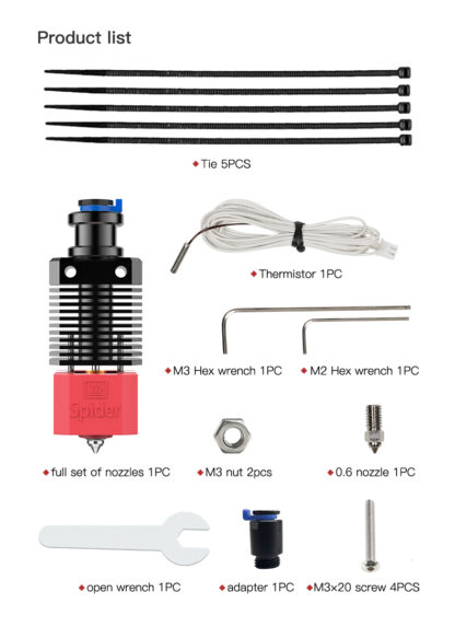 Spider High-temperature and High-speed Hot-end - Bilde 6