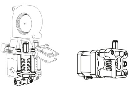 Second nozzle for Vertex K8400 3D Printer