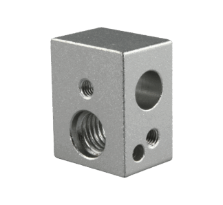 MK10 Aluminium Heat Block 20 x 16 x 11.5 mm