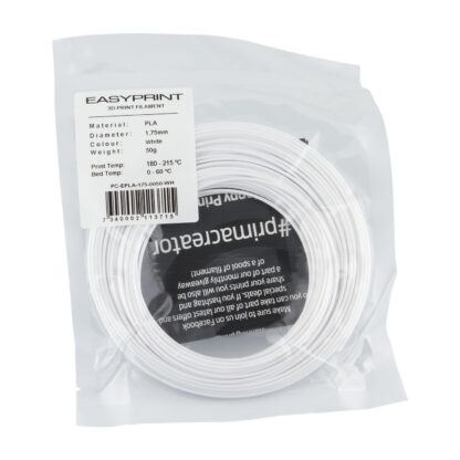 EasyPrint PLA Sample - 1.75mm - 50 g - White