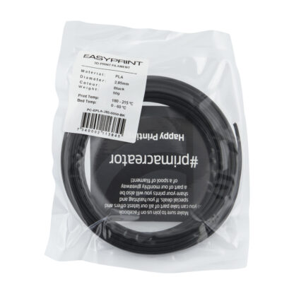 EasyPrint PLA Sample - 2.85mm - 50 g - Black