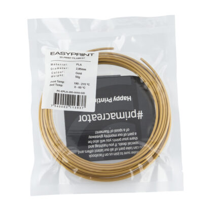 EasyPrint PLA Sample - 2.85mm - 50 g - Gold