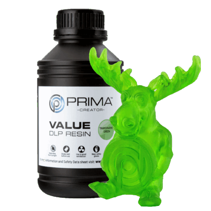 PrimaCreator Value UV / DLP Resin - 500 ml - Transparent Green