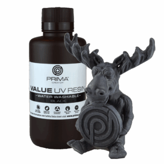PrimaCreator Value Water Washable UV Resin - 500 ml - Black