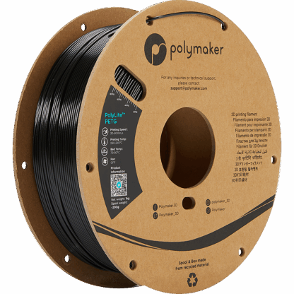 Polymaker PolyLite PETG - 1.75mm - 1 kg - Sort - Bilde 2