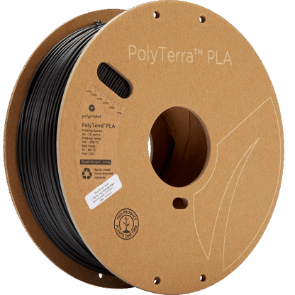 Polymaker Polyterra PLA - 1.75mm - 1Kg - Charcoal Black