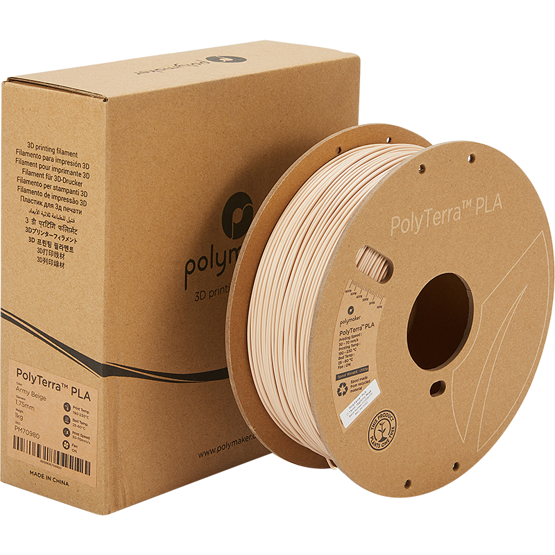 Polymaker Polyterra PLA - 1.75mm - 1Kg - Army Beige