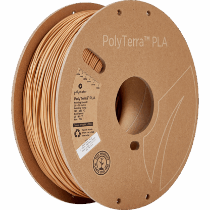 Polymaker Polyterra PLA - 1.75mm - 1Kg - Wood Brown