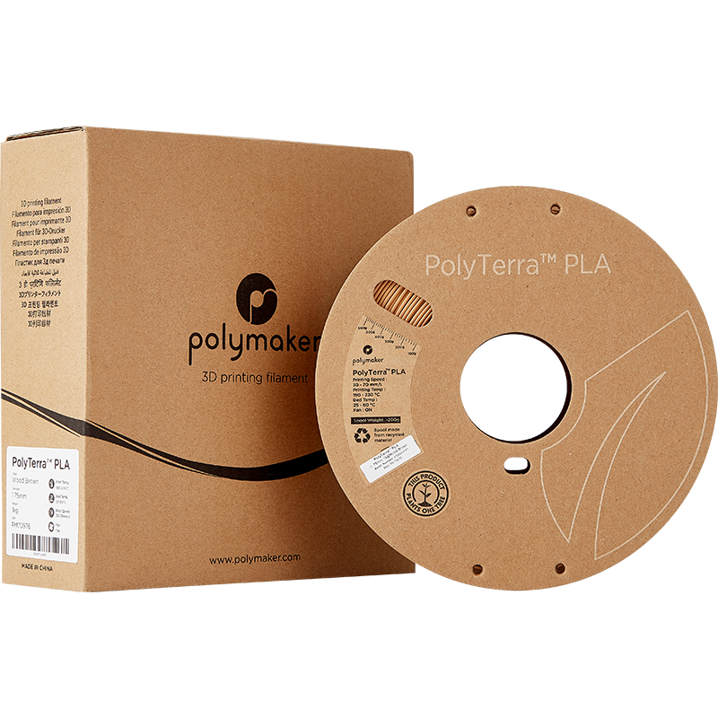 Polymaker Polyterra PLA - 1.75mm - 1Kg - Wood Brown