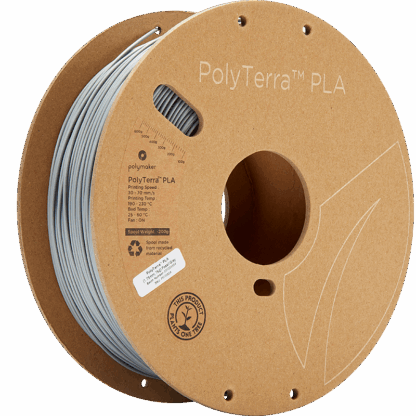 Polymaker Polyterra PLA - 1.75mm - 1Kg - Fossil Grey