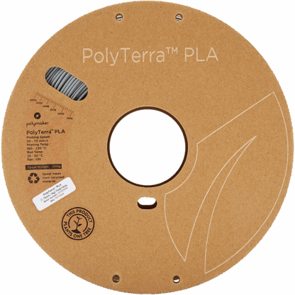 Polymaker Polyterra PLA - 1.75mm - 1Kg - Fossil Grey - Bilde 3