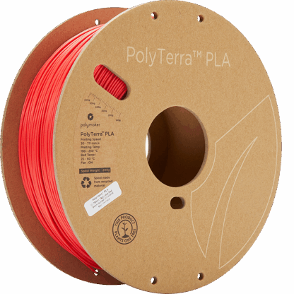 Polymaker Polyterra PLA - 1.75mm - 1Kg - Lava Red