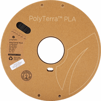Polymaker Polyterra PLA - 1.75mm - 1Kg - Charcoal Black - Bilde 3