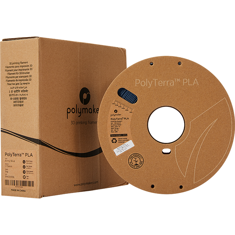 Polymaker Polyterra PLA - 1.75mm - 1Kg - Army Blue