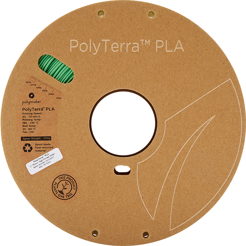 Polymaker Polyterra PLA - 1.75mm - 1Kg - Forrest Green