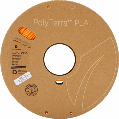 Polymaker Polyterra PLA - 1.75mm - 1Kg - Sunrise Orange - Bilde 3