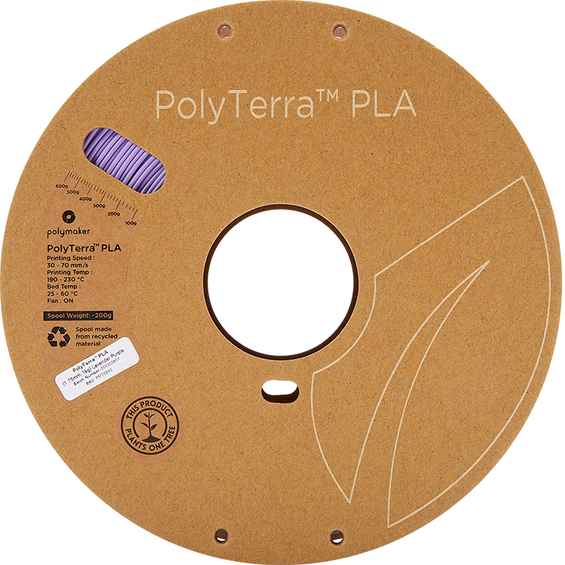 Polymaker Polyterra PLA - 1.75mm - 1Kg - Lavender Purple