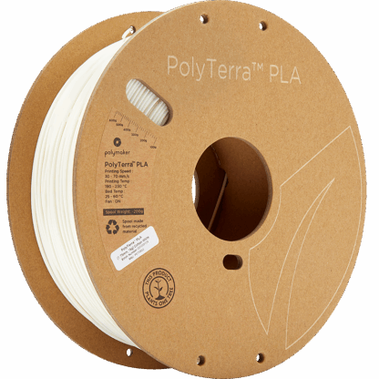 Polymaker Polyterra PLA - 1.75mm - 1Kg - Cotton White