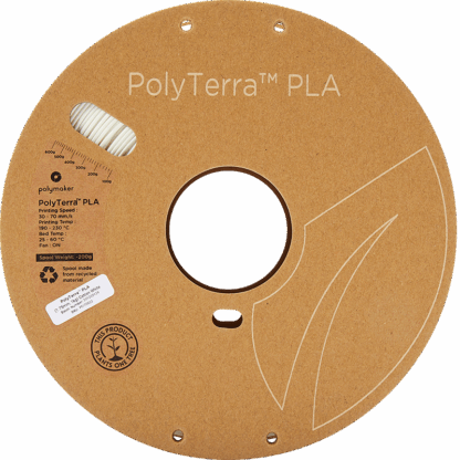 Polymaker Polyterra PLA - 1.75mm - 1Kg - Cotton White - Bilde 4