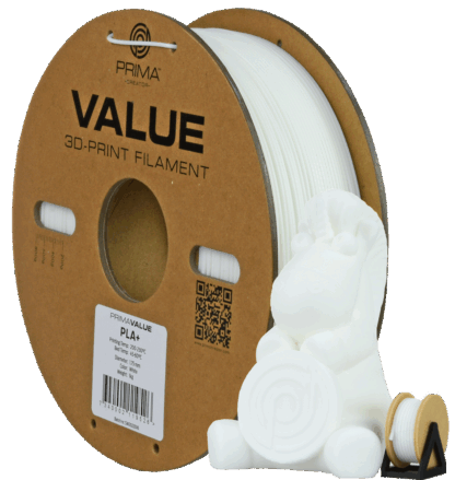 PrimaValue PLA+ - Hvit - 1 kg