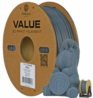PrimaValue PLA+ - Mørk Grå - 1 kg