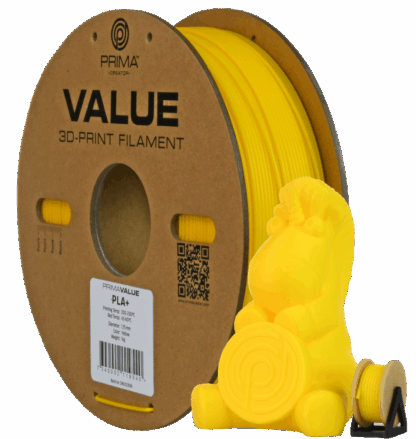 PrimaValue PLA+ - Gul - 1 kg