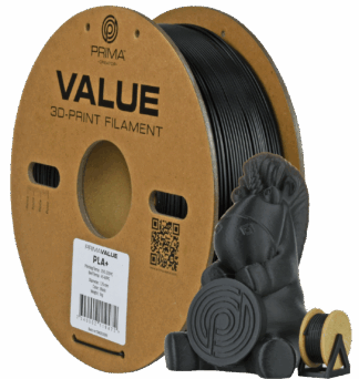 PrimaValue PLA+ - Sort Matt - 1 kg