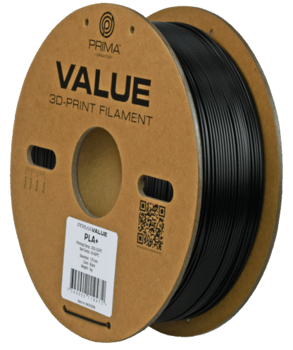 PrimaValue PLA+ - Sort Matt - 1 kg - Bilde 2
