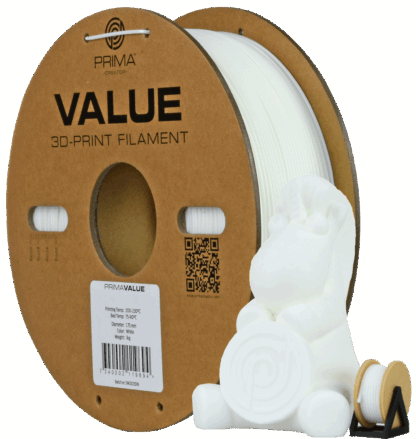 PrimaValue ABS - 1.75mm – 1 kg – Hvit