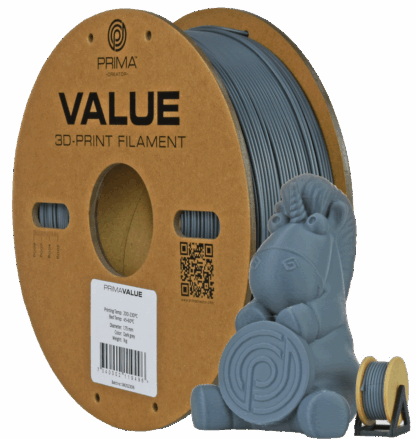 PrimaValue ABS - 1.75mm – 1 kg – Mørk Grå