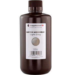 Copymaster3D Water Washable UV Resin - 1000 ml - Lyse Grå